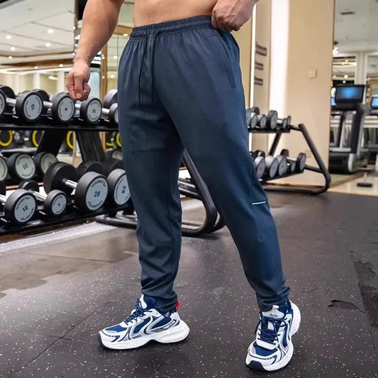 Pantalon de course pour hommes, élastique, ample, à séchage rapide, pour entraînement, Jogging, exercice, Slim, automne et hiver