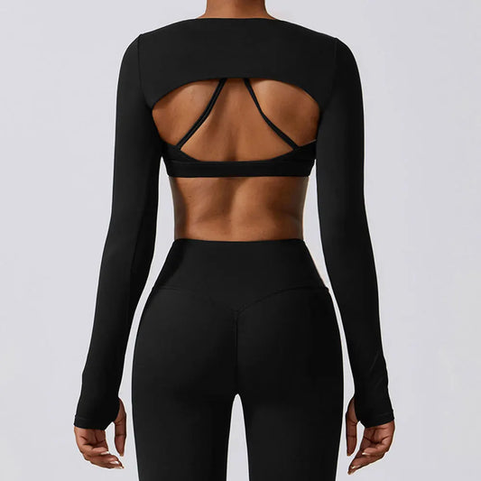 Ensemble 3Pcs Crop Tops Ideal pour Yoga