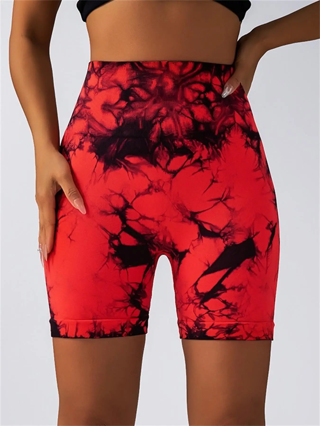 Short Fitness sans couture pour femmes, taille haute et levage des hanches, course à pied, Sexy, Fitness, Yoga