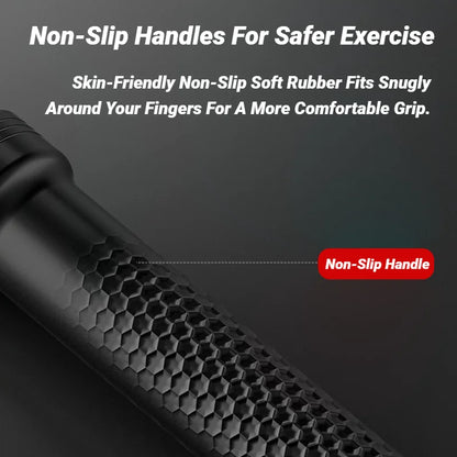 Barre d'entraînement de force ergonomique, poignée de Fitness, renforcement des triceps, extenseur de bras à ressort, entraîneur musculaire en acier inoxydable