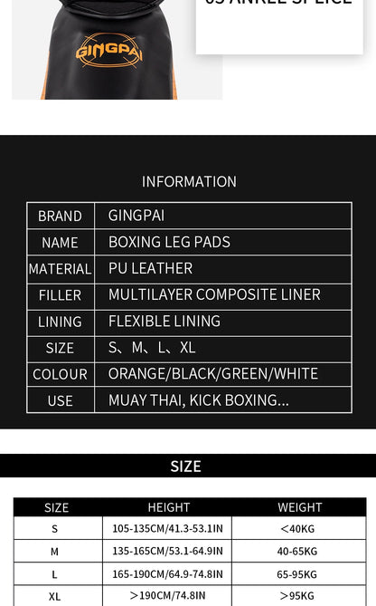 Protecteur de jambe de combat professionnel Sanda Entraînement de boxe adulte Protecteur de pied de tibia adulte Panneau arrière Muay Thai | Accessoires C