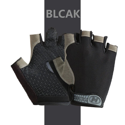 Gants de sport respirants UNISEXE, accessoire d'entraînement sans doigts