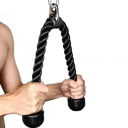 Triceps corde tirage pour appareil à charge guidée