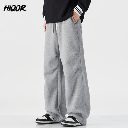 Baggy Fit hommes Decontracté pantalon automne hiver jambe droite ouest pantalon confortable drapé japonais rétro casual pantalon nouveau