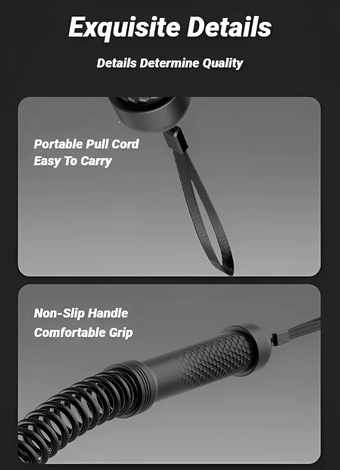Barre d'entraînement de force ergonomique, poignée de Fitness, renforcement des triceps, extenseur de bras à ressort, entraîneur musculaire en acier inoxydable