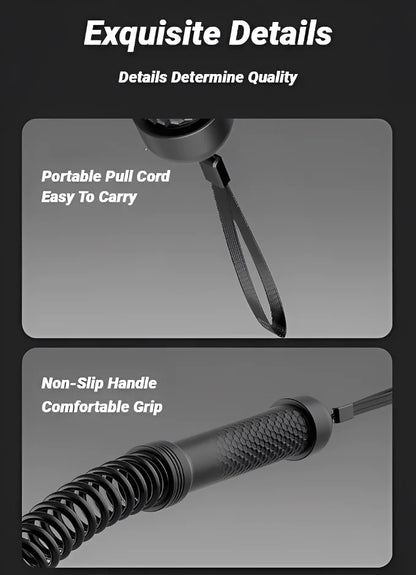Barre d'entraînement de force ergonomique, poignée de Fitness, renforcement des triceps, extenseur de bras à ressort, entraîneur musculaire en acier inoxydable