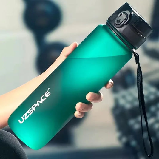 UZ Sport Water Bottles BPA Free Portable Leakproof Shaker Bottle Tritan Plastic Drinkware Camping Gym Fitness Jug 500/800/1000ML
