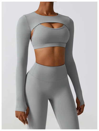Ensemble 3Pcs Crop Tops Ideal pour Yoga