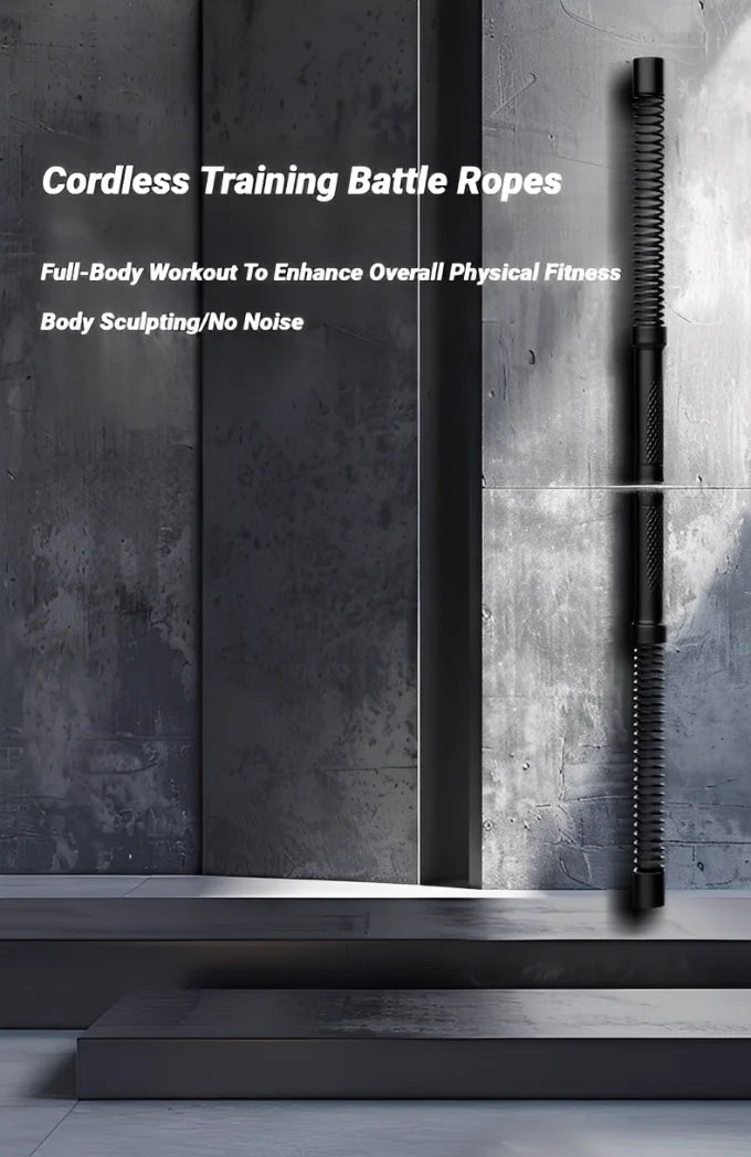 Barre d'entraînement de force ergonomique, poignée de Fitness, renforcement des triceps, extenseur de bras à ressort, entraîneur musculaire en acier inoxydable