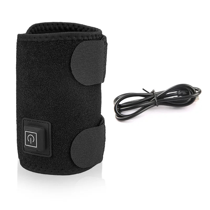 Genouillère chauffante électrique, attelle de massage réglable, 3 vitesses de température, protection du coude, compresse chaude, ceinture de protection des épaules