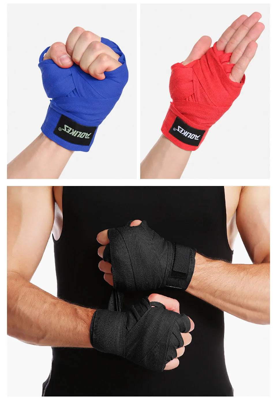 Bandage Boxing for  Combat Protect  1.5M 3M 5M | Muay Thai - Wrist Wraps - Boxing - Kickboxing - Hand Wrap | Accessoires C