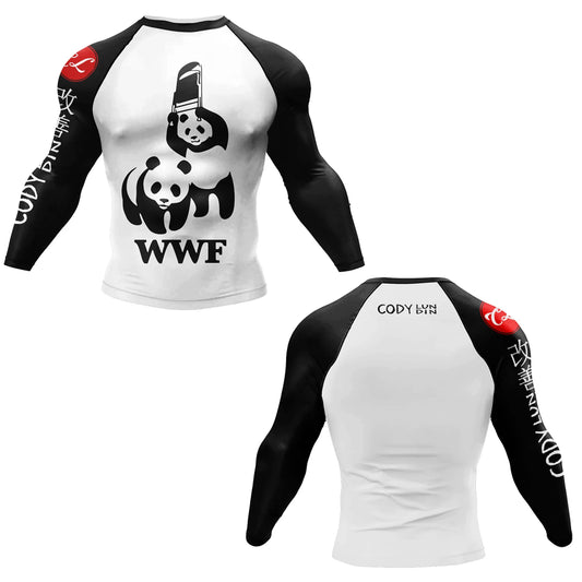 T-shirt de Compression |Manche longue pour Entraînement de combat | Grappling Sportwear mma bjj Combat Rash Guard |Vetement C