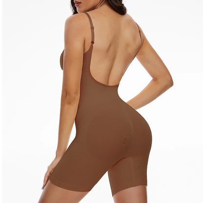 Body Gainant Dos nue pour femmes maille bout à bout lisse |Sensation Nude, minceur gaine ventre plat