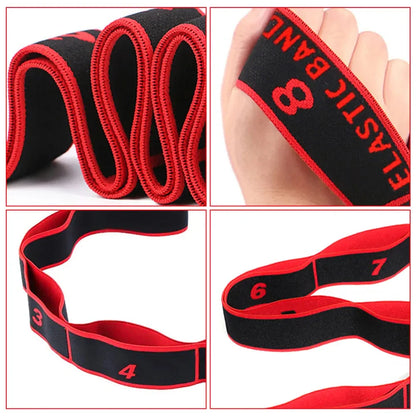 Bande De Résistance | Yoga Étirement Pilates Fitness | 8 Section | Accessoires