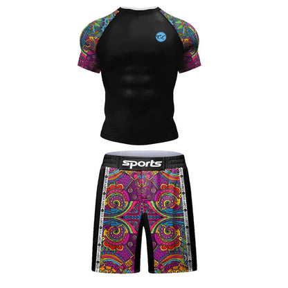 Ensemble de combat idéale pour entrainement de sport de Combat Kickboxing Training Sportsuit Bjj Muay Thai Maillots | | Vetement C