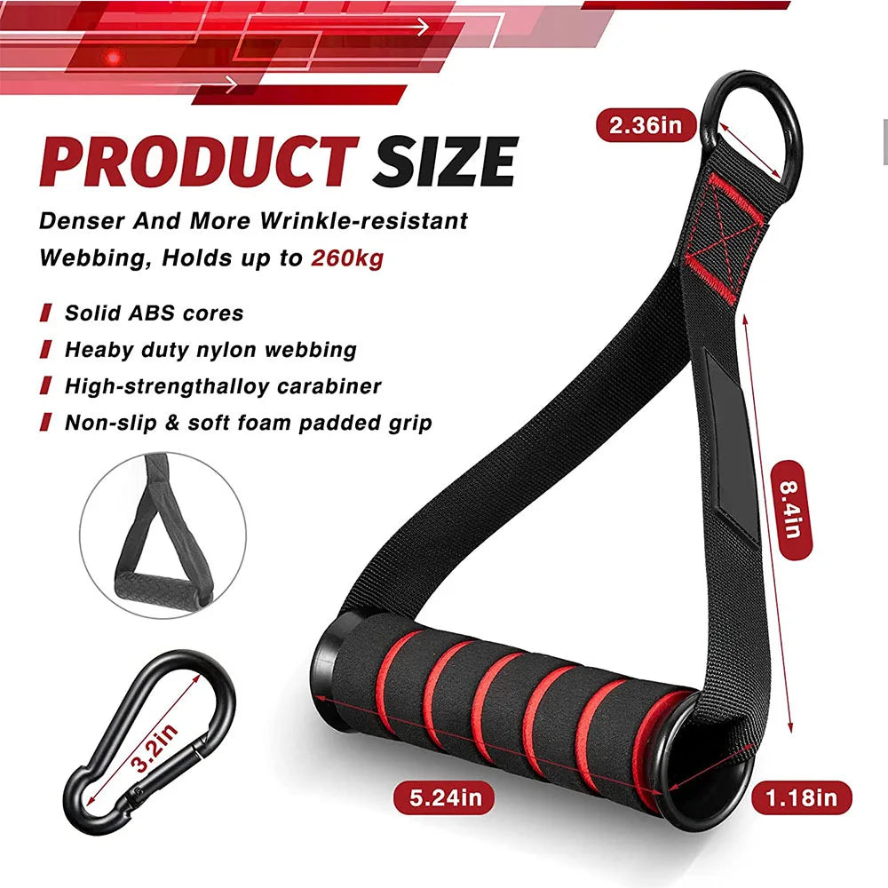 Triceps abaissement corde visage tirer poignées pousser tirer vers le bas cordon pour Biceps dos épaule Triceps Fitness Tension corde accessoire de gymnastique