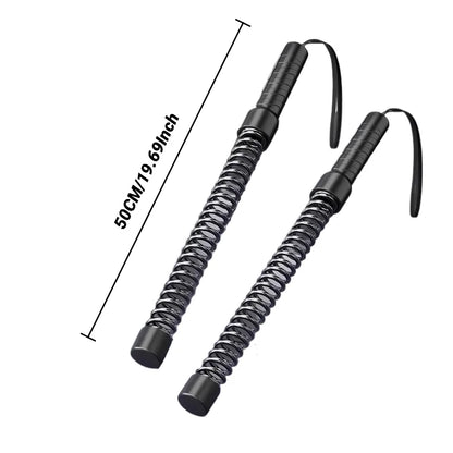 Barre d'entraînement de force ergonomique, poignée de Fitness, renforcement des triceps, extenseur de bras à ressort, entraîneur musculaire en acier inoxydable