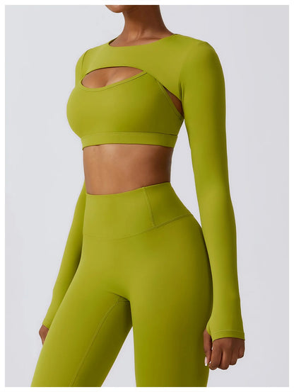 Ensemble 3Pcs Crop Tops Ideal pour Yoga