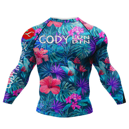 T-shirt de Compression |Manche longue pour Entraînement de combat | Grappling Sportwear mma bjj Combat Rash Guard |Vetement C