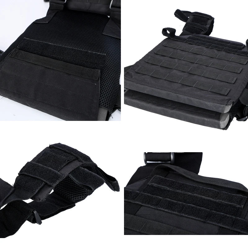 Gilet lesté réglables pour entraînement de force et d'endurance Fitness course tactique