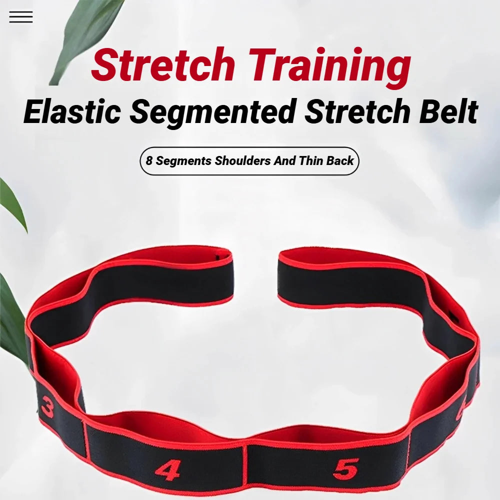 Ceinture Élastique d’étirement 8 Section | Pilates Fitness Danse Yoga | Accessoires