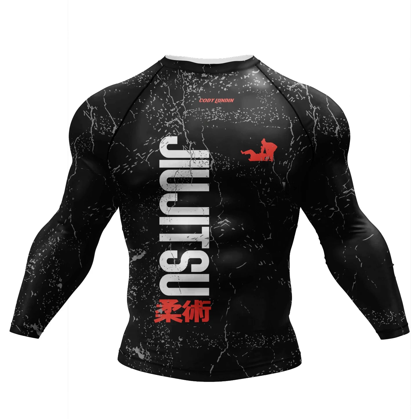 T-shirt de Compression |Manche longue pour Entraînement de combat | Grappling Sportwear mma bjj Combat Rash Guard |Vetement C