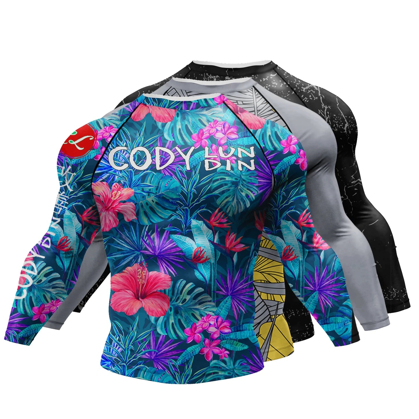 T-shirt de Compression |Manche longue pour Entraînement de combat | Grappling Sportwear mma bjj Combat Rash Guard |Vetement C