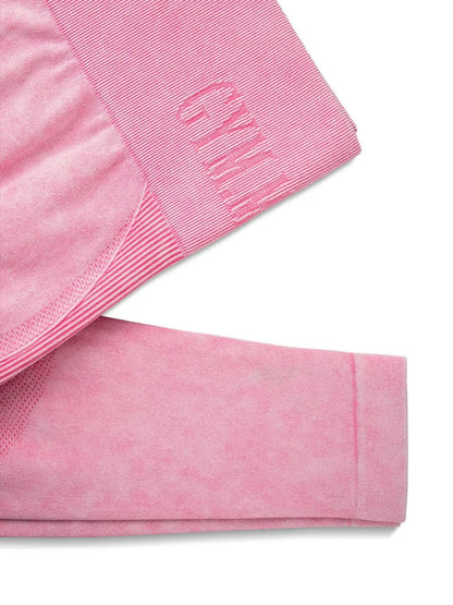 Pantalon de yoga  Taille serrée Lettre Sable Lavé Pantalon Exercice Yoga Leggings  | Fitness Femme