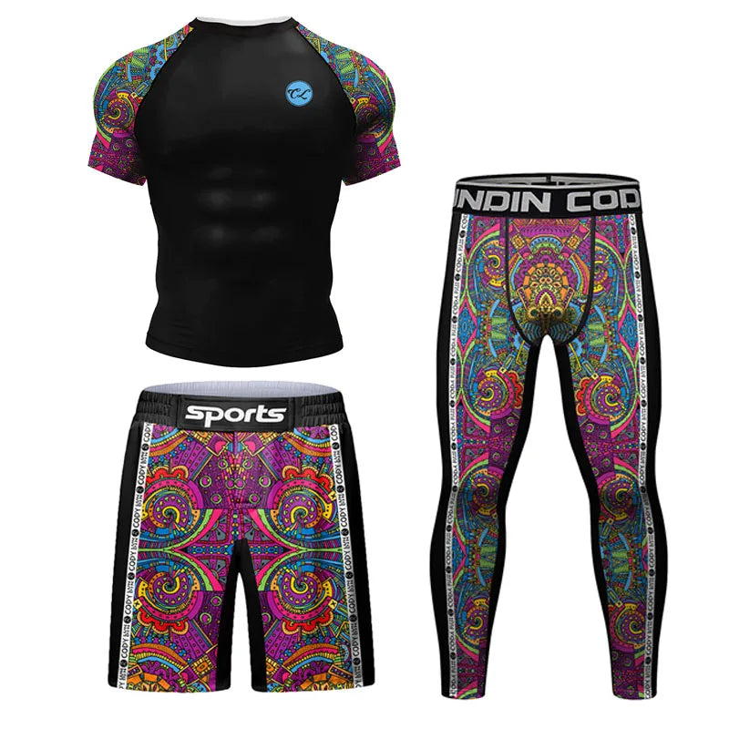 Ensemble de combat idéale pour entrainement de sport de Combat Kickboxing Training Sportsuit Bjj Muay Thai Maillots | | Vetement C