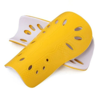 Paire de protège-tibias football en plastique respirant | 5 couleur | Accessoires SE