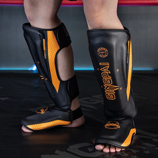 Protecteur de jambe de combat professionnel Sanda Entraînement de boxe adulte Protecteur de pied de tibia adulte Panneau arrière Muay Thai | Accessoires C