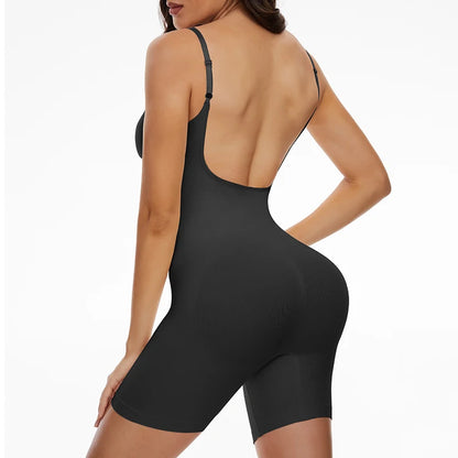 Body Gainant Dos nue pour femmes maille bout à bout lisse |Sensation Nude, minceur gaine ventre plat