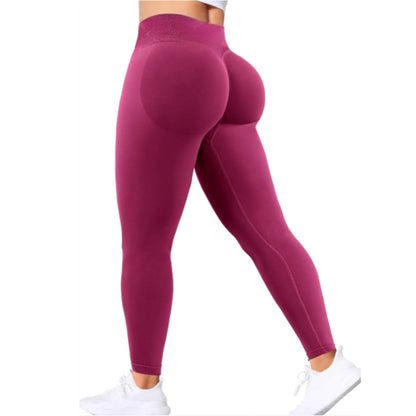 Leggins Femme Sans Couture Taille Haute en trois sections