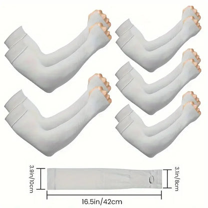 Manchons de protection solaire Ice Silk – Matériau en nylon, SPF 50+, haute respirabilité, blocage UV 99 %+ pour le cyclisme et le sport
