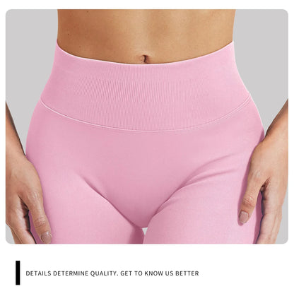 Short Taille basse côtelée sans couture haute élasticité Booty  | Fitness Femme