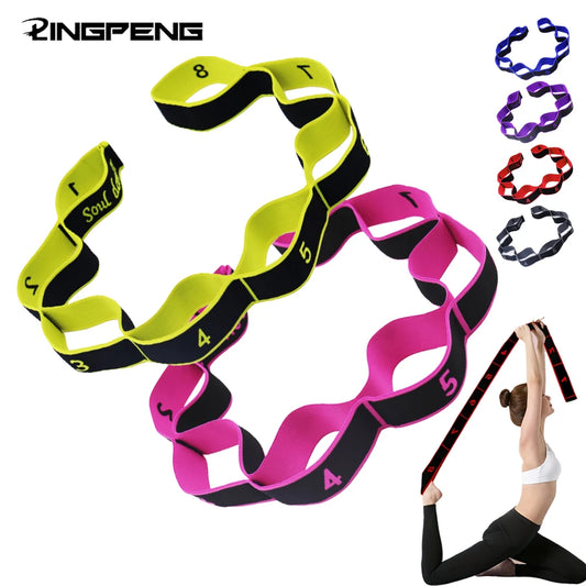 Bande De Résistance | Yoga Étirement Pilates Fitness | 8 Section | Accessoires
