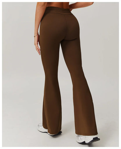 Leggings évasés de Yoga pour femmes, pantalons de Yoga taille haute, pour gymnastique, Fitness, course à pied, cyclisme, sport, pantalon évasé, danse latine