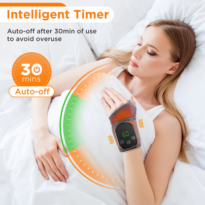 Coussin chauffant sans fil pour cheville, Massage par Vibration électrique, enveloppe chauffante pour les mains, pour poignet et cheville, attelle chauffante Rechargeable