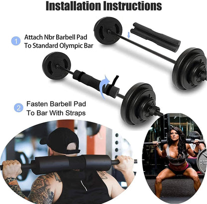 Épaulettes d'haltères épaisses et antidérapantes, équipement de Fitness, haltérophilie, Squat, haltère, coussin de soutien du cou pour l'entraînement des hanches
