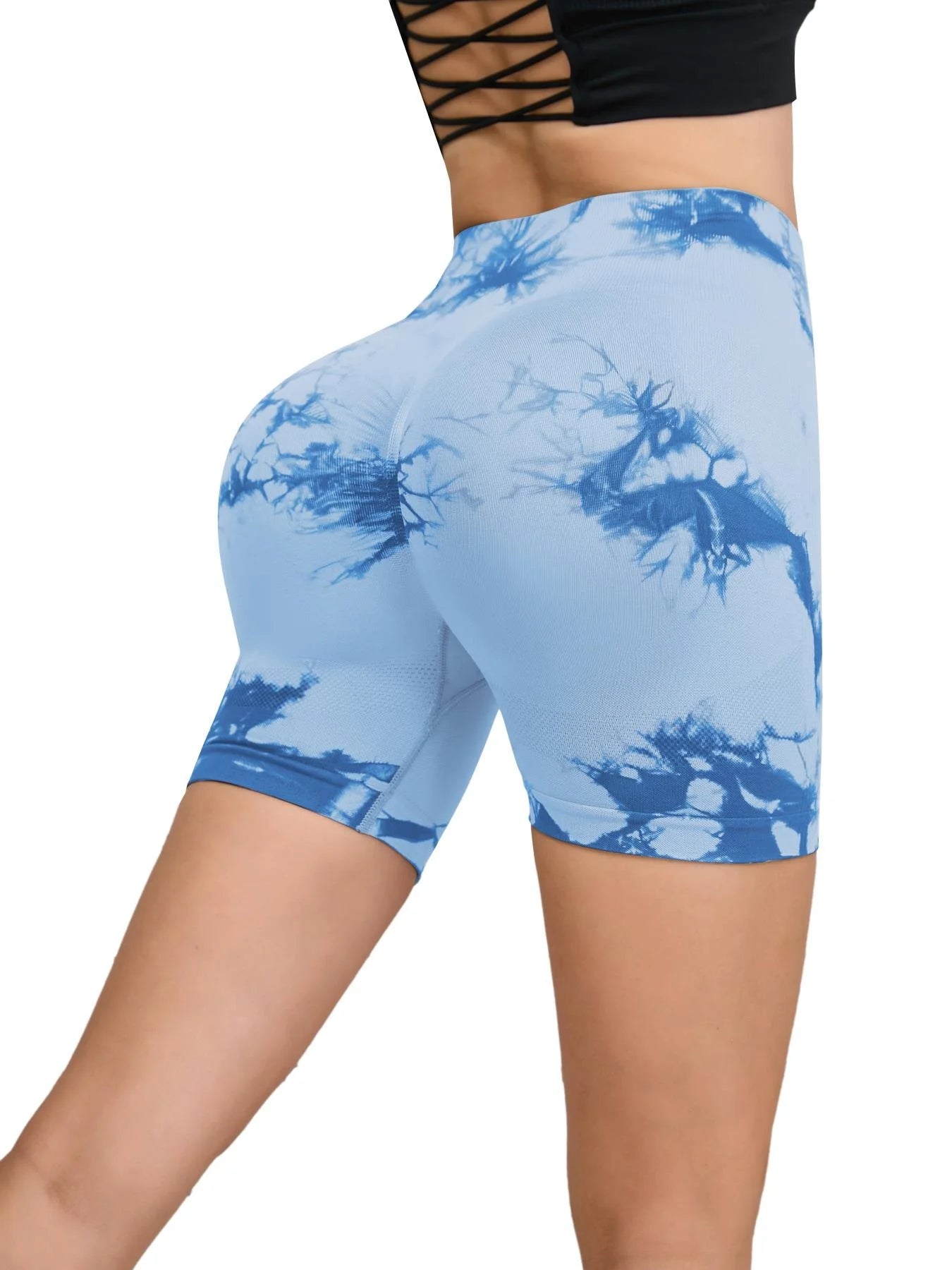 Short Fitness sans couture pour femmes, taille haute et levage des hanches, course à pied, Sexy, Fitness, Yoga