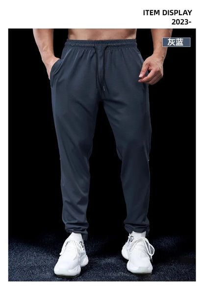 Pantalon de course pour hommes, élastique, ample, à séchage rapide, pour entraînement, Jogging, exercice, Slim, automne et hiver