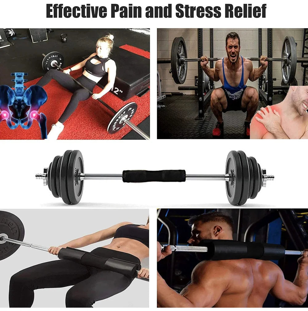 Épaulettes d'haltères épaisses et antidérapantes, équipement de Fitness, haltérophilie, Squat, haltère, coussin de soutien du cou pour l'entraînement des hanches