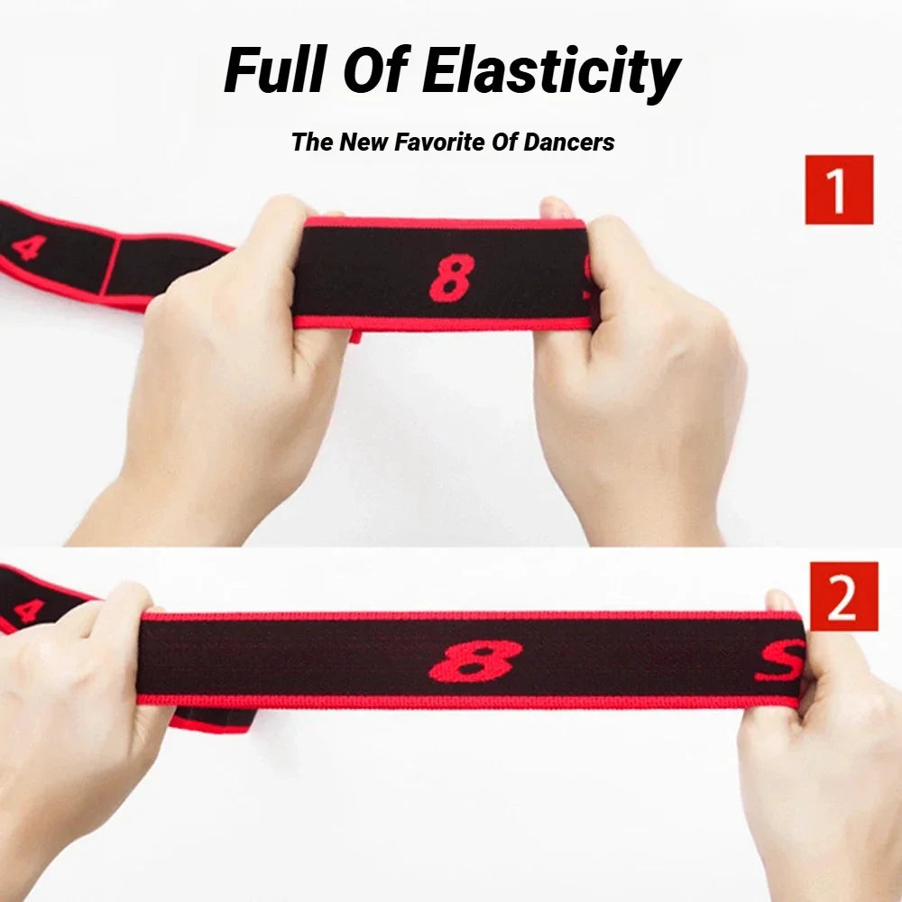 Ceinture Élastique d’étirement 8 Section | Pilates Fitness Danse Yoga | Accessoires