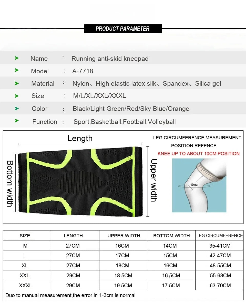 Genouillère Nylon pour Fitness | Course Cyclisme Basket-Ball