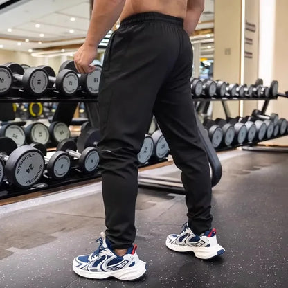 Pantalon de course pour hommes, élastique, ample, à séchage rapide, pour entraînement, Jogging, exercice, Slim, automne et hiver