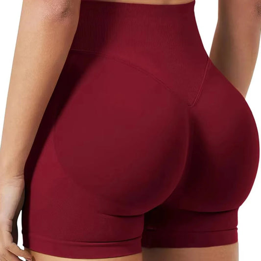 Short Taille basse côtelée sans couture haute élasticité Booty  | Fitness Femme