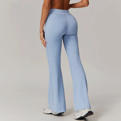 Leggings évasés de Yoga pour femmes, pantalons de Yoga taille haute, pour gymnastique, Fitness, course à pied, cyclisme, sport, pantalon évasé, danse latine