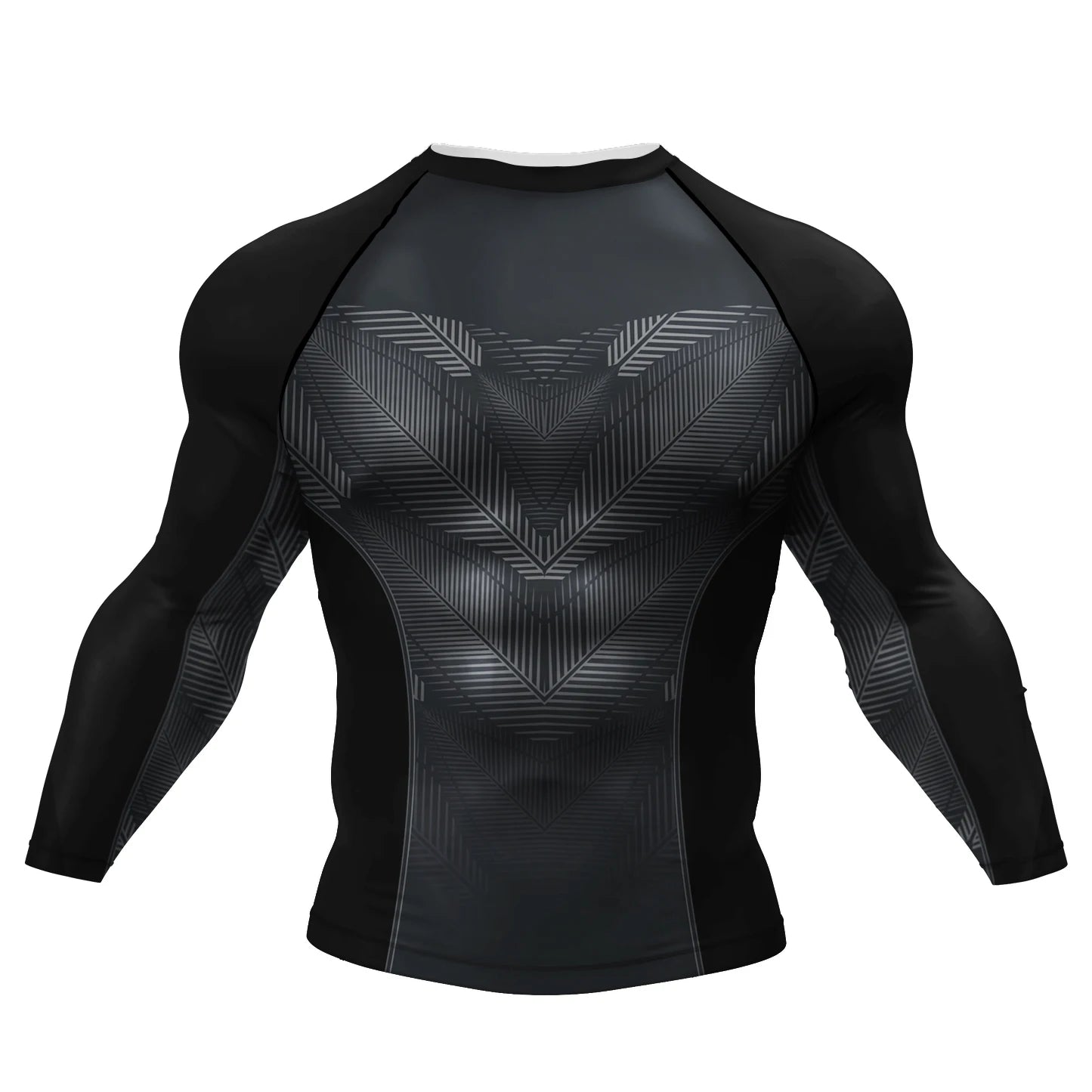 T-shirt de Compression |Manche longue pour Entraînement de combat | Grappling Sportwear mma bjj Combat Rash Guard |Vetement C