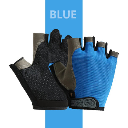 Gants de sport respirants UNISEXE, accessoire d'entraînement sans doigts