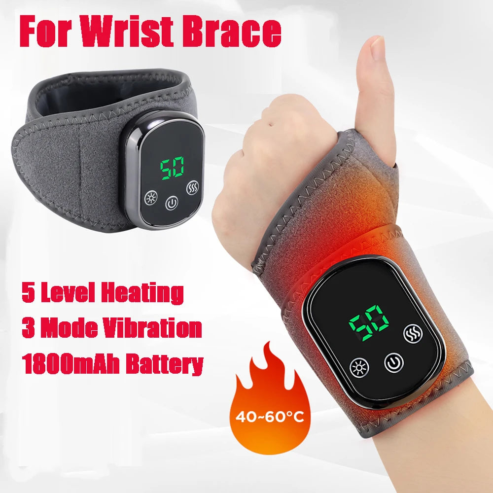 Coussin chauffant sans fil pour cheville, Massage par Vibration électrique, enveloppe chauffante pour les mains, pour poignet et cheville, attelle chauffante Rechargeable